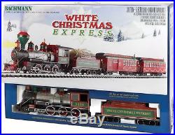 white christmas train set
