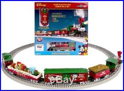 mickey mouse christmas train set