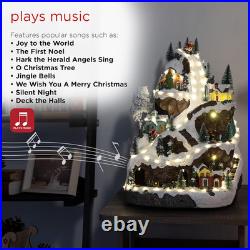 18 Animated Winter Wonderland Set with 75 LED Lights, Music & Moving Train