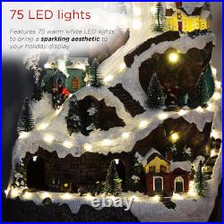 18 Animated Winter Wonderland Set with 75 LED Lights, Music & Moving Train
