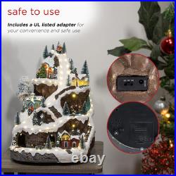 18 Animated Winter Wonderland Set with 75 LED Lights, Music & Moving Train