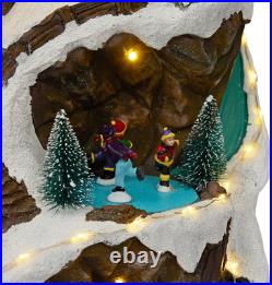 18 Animated Winter Wonderland Set with 75 LED Lights, Music & Moving Train