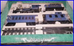 1995 GreatLand Holiday Express Train Set Battery Operated Blue 1995 GreatLand Holiday Express Train Set Battery Operated Blue