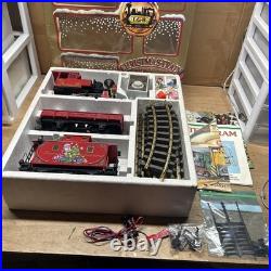 1995 LGB Big Train G Scale 72555 Christmas Train Steam Loco Set with Box & Figures