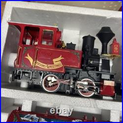 1995 LGB Big Train G Scale 72555 Christmas Train Steam Loco Set with Box & Figures