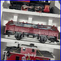 1995 LGB Big Train G Scale 72555 Christmas Train Steam Loco Set with Box & Figures