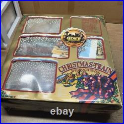 1995 LGB Big Train G Scale 72555 Christmas Train Steam Loco Set with Box & Figures