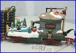 1995 New Bright 5 Piece Santa's Fe Animated Train Set 387 WORKS Other READ