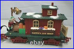 1995 New Bright 5 Piece Santa's Fe Animated Train Set 387 WORKS Other READ