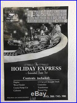 1996 New Bright Christmas THE HOLIDAY EXPRESS ANIMATED TRAIN SET No. 380 -WORKS 1996 New Bright Christmas THE HOLIDAY EXPRESS ANIMATED TRAIN SET No. 380 -WORKS