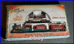 1996 New Bright The Logger Bears Express Musical Holiday Train Set EUC No. 181