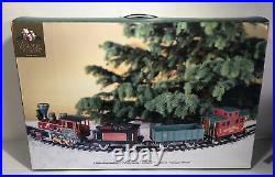 1998 Village Square 22 pc Train Set Christmas Mervyn's Smoke Never Used