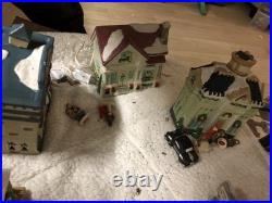 19 Piece Porcelain Light Up Town With Train 19 Piece Porcelain Light Up Town With Train