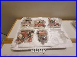 2004 VINTAGE DANBURY MINT THE BEAGLE CHRISTMAS EXPRESS 5 Pc TRAIN SET (Read)
