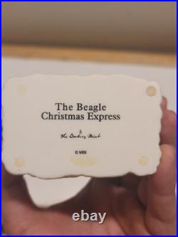 2004 VINTAGE DANBURY MINT THE BEAGLE CHRISTMAS EXPRESS 5 Pc TRAIN SET (Read)