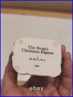 2004 VINTAGE DANBURY MINT THE BEAGLE CHRISTMAS EXPRESS 5 Pc TRAIN SET (Read)