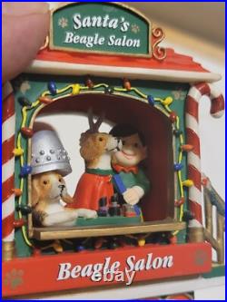 2004 VINTAGE DANBURY MINT THE BEAGLE CHRISTMAS EXPRESS 5 Pc TRAIN SET (Read)