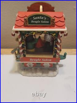 2004 VINTAGE DANBURY MINT THE BEAGLE CHRISTMAS EXPRESS 5 Pc TRAIN SET (Read)