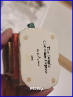 2004 VINTAGE DANBURY MINT THE BEAGLE CHRISTMAS EXPRESS 5 Pc TRAIN SET (Read)