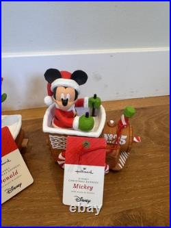 2016 Hallmark Disney Christmas Express Collector Train Set Mickey Mouse Theme