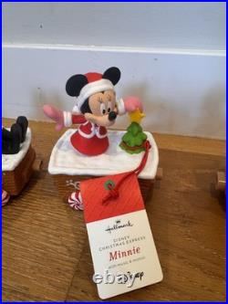 2016 Hallmark Disney Christmas Express Collector Train Set Mickey Mouse Theme