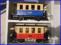 2 LGB 20301 US G gauge Passenger Train Sets Tested Works in Boxes