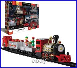30-Piece Motorized Holiday Train Set with 18 Ft of Track