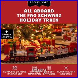 30-Piece Motorized Holiday Train Set with 18 Ft of Track 30-Piece Motorized Holiday Train Set with 18 Ft of Track