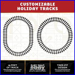 30-Piece Motorized Holiday Train Set with 18 Ft of Track