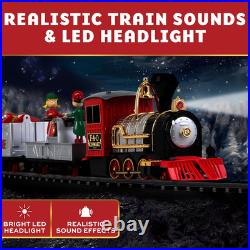 30-Piece Motorized Holiday Train Set with 18 Ft of Track