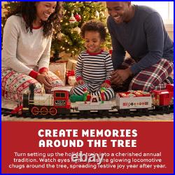 30-Piece Motorized Holiday Train Set with 18 Ft of Track
