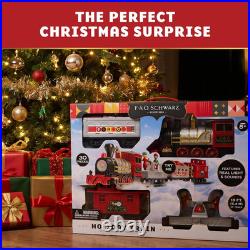 30-Piece Motorized Holiday Train Set with 18 Ft of Track