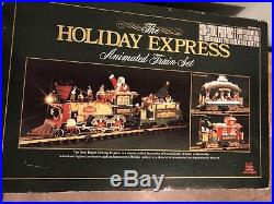 387 Holiday Express Christmas Electric Animated Train Set Authentic