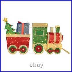 5 Ft Christmas Train Set Yard Decoration LED Holiday Outdoor Display
