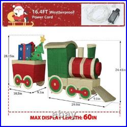5 Ft Christmas Train Set Yard Decoration LED Holiday Outdoor Display