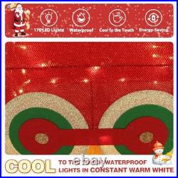 5 Ft Christmas Train Set Yard Decoration LED Holiday Outdoor Display