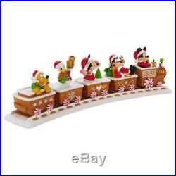 5pc Hallmark 2016 DISNEY Christmas Express Train Set Mickey Mouse Goofy Minnie +