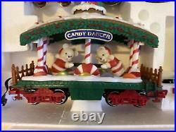 AWESOME! Dillard's Trimmings G-Scale ANIMATED CHRISTMAS TRAIN SET with Box! TESTED
