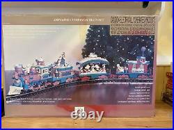 AWESOME! Dillard's Trimmings G-Scale ANIMATED CHRISTMAS TRAIN SET with Box! TESTED