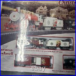 A norman rockwell bachmann Ho Scale Train Set Ready Run Sealed Christmas Express