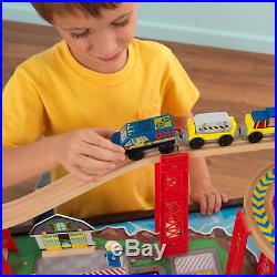 Airport Express Train Set and Table in Espresso KidKraft Kids Christmas Gift NEW