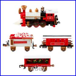 Animated Christmas Sweets and Treats Tree Train Set w Lights, Sounds & Timer NEW