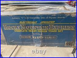 As is big haulerBachmann Rocky Mountain G scale locomotive train set missing