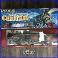 BACHMANN BIG HAULERS G SCALE NIGHT BEFORE CHRISTMAS Train SET. LOOKS NEW