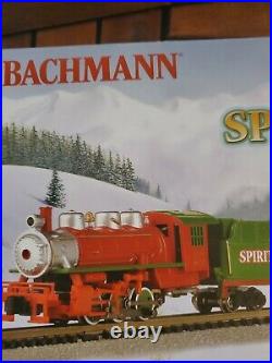 BACHMANN N SCALE SPIRIT OF CHRISTMAS PASSENGER TRAIN SET Open Box