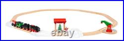 BRIO World 36014 Christmas Steaming Train Set 27 Piece Interactive Toy Set