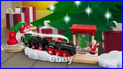 BRIO World 36014 Christmas Steaming Train Set 27 Piece Interactive Toy Set