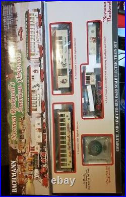 Bachmann 25023 Norman Rockwell's American Christmas Train Set On30 Scale