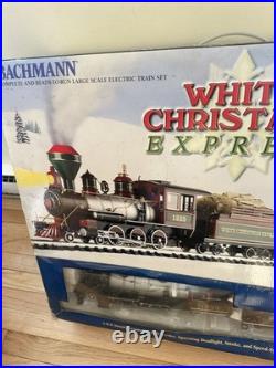 Bachmann 90076 White Christmas Express G Gauge Steam Starter Train Set/Box