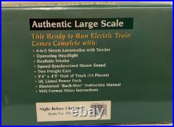 Bachmann Big Haulers Night Before Christmas Large Scale Electric Train Set New Bachmann Big Haulers Night Before Christmas Large Scale Electric Train Set New